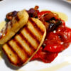 Mediterranean Grilled Haloumi with Caponata for 2